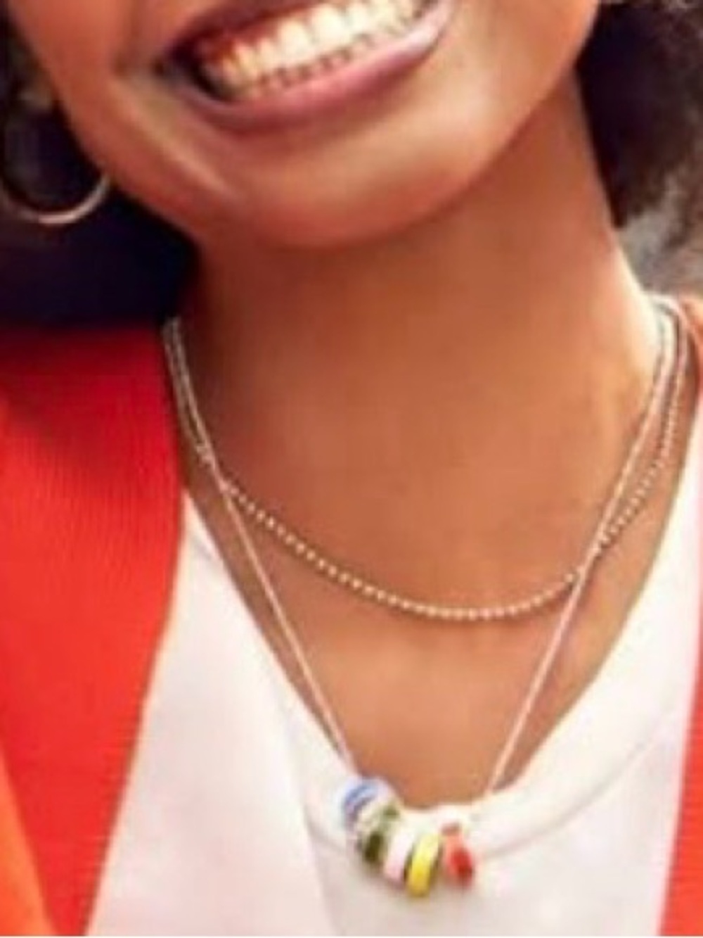 CAbi charm necklace - charm rings are removable. - Picture 10 of 11